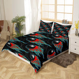 Maxcorners Fire Bowling Ball And Pins 3D Bedding Set