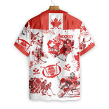 Maxcorners Hockey Canada Hawaiian Shirt