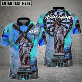 Maxcorners Dart Shirt Liberty Urban Art Dartboard Multioptions Personalized Name, Team Name Unisex 3D Shirt (4 Colors)