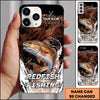 Maxcorners Black Grunge Water Splash Personalized Name Phone Case (13 Fish Species)