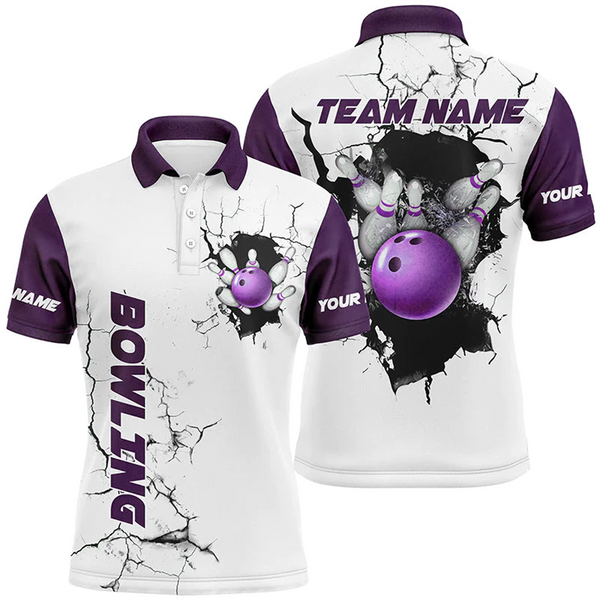Maxcorners Flame Skull Bowling Ball And Pins Team league Multicolor Option Customized Name 3D Shirt