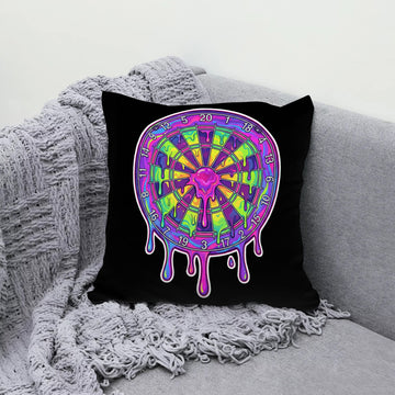 Maxcorners Darts Neon Melted Target Art Customized Name 3D Pillow
