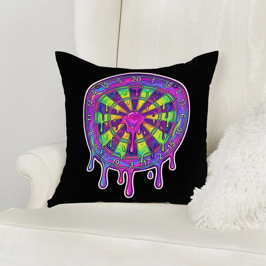 Maxcorners Darts Neon Melted Target Art Customized Name 3D Pillow