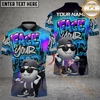 Maxcorners Face Your Fear Street Golf Polo Shirt, Customized Name & Team Name 3D Shirts (4 Colors)