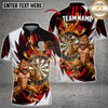 Maxcorners Darts Flaming Dartboard Angry Monkey Player Multicolor Customized Name, Team Name 3D Shirts