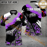 Maxcorners Fire Flame Paint Splash Bowling Team Jersey Multicolor Options Personalized Name, Team Name 3D Shirt