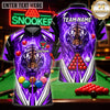 Maxcorners Pool Game Tops Tribal Pattern Billiards Multicolor Customized Name 3D Shirt