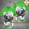 Maxcorners American Eagle Power Golf Polo Customized Name, Team Name 3D Shirts (4 Colors)