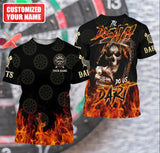 Maxcorners Dart Personalized 3D All Over Printed Fire Reaper Darts Shirt