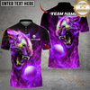 Maxcorners Golf Fire Tiger Power Design Personalized Name, Team Name 3D Shirt (4 Colors)