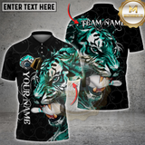 Maxcorners Bowling Tiger Strike Multicolor Customized Name, Team Name 3D Shirts