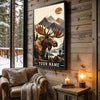 Maxcorners Duck Hunting Flying Ducks Sunset Marsh Personalized Canvas Wall Art