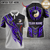 Maxcorners Yin Yang Eight Ball Shadow Tribal Pool Player Shirt Multicolor Customized Name, Team Name 3D Shirts