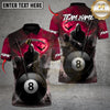 Maxcorners Coven of Reapers 8-Ball Magic Skull Billiards Multicolor Customized Name Team Name 3D Shirts