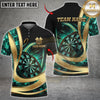 Maxcorners Darts Luxury Gold Flame Dartboard Premium Multicolor Customized Name, Team Name 3D Shirts
