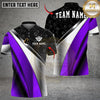 Maxcorners Billiards 8 Ball Metallic Plate Pattern Customized Name, Team Name 3D Shirt (6 Colors)