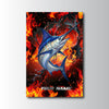 Maxcorners Blue Marlin Fishing Firestorm Action Pose Personalized Name 3D Poster