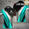 Maxcorners Billiards 8 Ball Metallic Plate Pattern Customized Name, Team Name 3D Shirt (6 Colors)