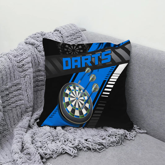 Maxcorners Darts Black Sport Style Target Multicolor Customized Name 3D Pillow