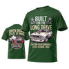 (6 Colors) Maxcorners Personalized Car Classic Muscle Car 3D T-Shirt - Red Built for the Long Drive Classic Muscle Car