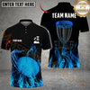 Maxcorners Disc Golf Power Polo Personalized Name, Team Name 3D Shirt (4 Colors)
