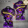 Maxcorners Graffiti Gangster Bear With Bowling Multicolor Customized Name, Team Name 3D Shirts