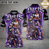 Maxcorners Darts Hip Hop Girl & Pitbull Dog Diamond Multicolor Customized Name, Team Name 3D Shirts