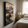 Maxcorners Duck Hunting Low Poly Mallard Wetlands Personalized Canvas Wall Art