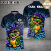 Maxcorners Pickleball Polo Hip Hop Crocodile Character Multiple Options Personalized Name, Team Name 3D Shirt