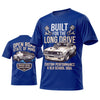 (6 Colors) Maxcorners Personalized Car Classic Muscle Car 3D T-Shirt - Red Built for the Long Drive Classic Muscle Car
