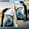 Maxcorners Fishing Water Flow Custom Name & Team Name 3D Shirts