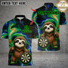 Maxcorners Darts Sloth With Dartboard Design Multicolor Customized Name, Team Name 3D Shirts