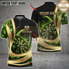 Maxcorners Darts Luxury Gold Flame Dartboard Premium Multicolor Customized Name, Team Name 3D Shirts