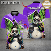 Maxcorners Billiards 8 Ball Funny 420 Smoking Panda Customized Name, Team Name 3D Shirt (6 Colors)