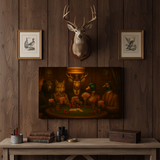 Maxcorners Deer Poker Night 3D Wrapped Canvas