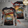 Maxcorners Fishing Bait Hook Drag Repeat Custom Name & Team Name 3D Shirts