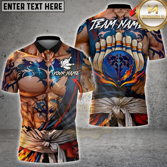 Maxcorners Darts Blue Mystic Warrior Lightning Dartboard Multiple Options Personalized Name, Team Name 3D Shirt