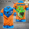 Maxcorners Bowling Energy Flame Strike Multicolor Customized Name, Team Name 3D Shirts