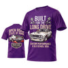 (6 Colors) Maxcorners Personalized Car Classic Muscle Car 3D T-Shirt - Red Built for the Long Drive Classic Muscle Car