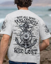 Maxcorners Not All Who Wander Are Lost Anchor Compass All Over Print LM1501