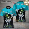 Maxcorners Shamrock Swing Golf Polo Customized Name, Team Name 3D Shirts (4 Colors)