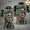 Maxcorners Darts Hip Hop Girl & Pitbull Dog Diamond Multicolor Customized Name, Team Name 3D Shirts