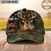Maxcorners Rustic Buck Hunter Personalized Hat 3D Printed Multicolor
