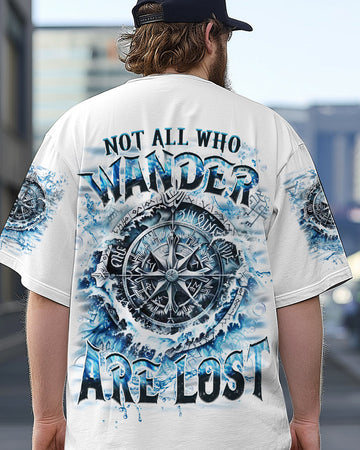 Maxcorners Not All Who Wander Are Lost Compass All Over Print LM1501