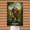 Maxcorners Fishing Forest Giant Catch Personalized Name 3D Poster