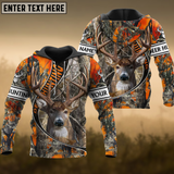 Maxcorners The Premium Deer Hunting Camouflage Pattern Custom Name Shirt 3D All Over Printed Clothes