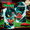 Maxcorners Pool Game Top Fierce Scratch Marks Art Multicolor Customized Name 3D Shirt