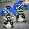 Maxcorners Billiards 8 Ball Funny 420 Smoking Panda Customized Name, Team Name 3D Shirt (6 Colors)
