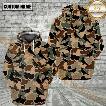 Maxcorners Dove Hunting All Over Print Camo Pattern Shirt Best Gift For Hunter