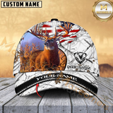 Maxcorners Patriotic Buck Camo Hunting Cap Multicolor Pattern Personalized 3D Cap
